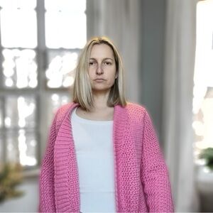 Women's Pink Knit Sweater